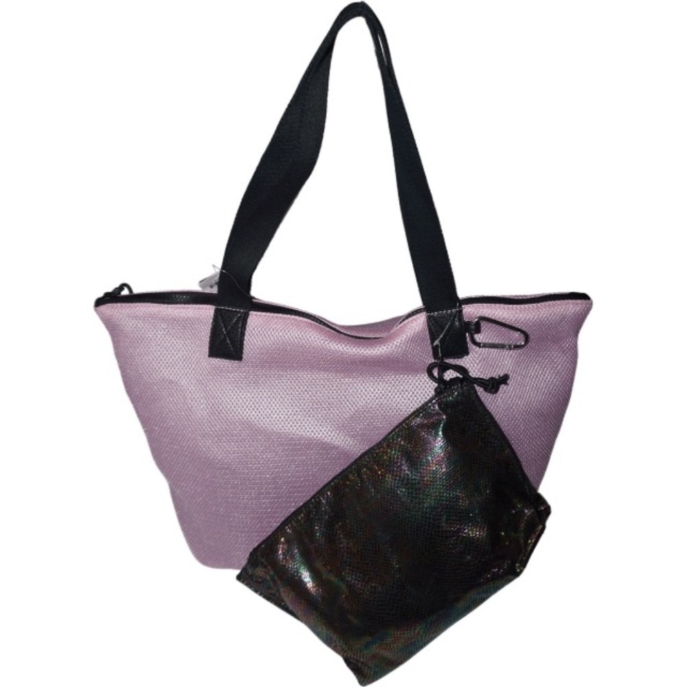 Ideology Tote Handbag With Pouch Pink